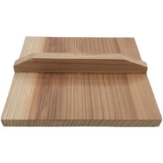 우드 전나무 냄비 조림 사각 손잡이 뚜껑 덮개, 26x26cm, 1개