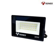 고네오 GONEO SIMPLE LED투광기 30W 블랙바디 주광색 방진 및 방수IP67 플리커프리+니트럴장갑2개포함, 1개