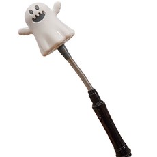 萱寶媽咪baby童裝館 萬聖節發光手搖棒 南瓜燈派對道具 萬聖節禮物 裝扮發光棒 南瓜裝飾 搖搖棒 閃光棒, 白色幽靈發光手搖棒, 1個