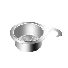 臺灣爆款 天鵝廚房水槽過濾瀝水籃不鏽鋼掛式瀝水架乾溼分離掛鉤垃圾過濾網, 天鵝瀝水籃（平替款）, 1個