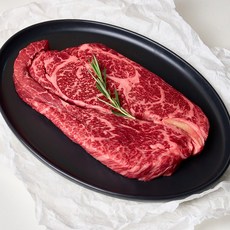 [한우이츠] 한우 1++ 등심 스테이크 소고기 캠핑 바베큐, 1개, 300g