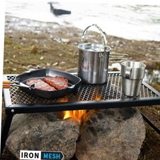 [교환가능] BBQ MINI 캠핑 메쉬 슬림 다용도 접이식 테이블, 본상품