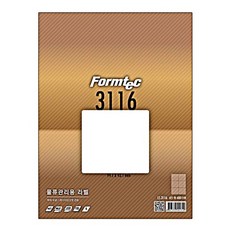 폼텍 물류관리용 라벨지 LS3116, 6칸, 100매