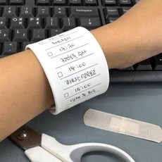 불꽃마켓 체크리스트 손목 메모지 일반형 메모팔찌 요술팔찌