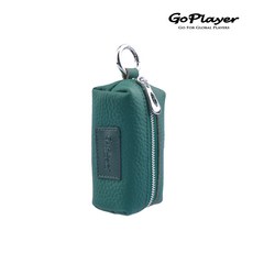 GoPlayer 高爾夫真皮小球包 (皮革小球包 可插TEE 可吊掛), 綠, 1個