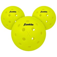 Franklin Sports X-40 아웃도어 피클볼 옵틱 옐로우 100개입 USAPA 인증 112843 3601041129