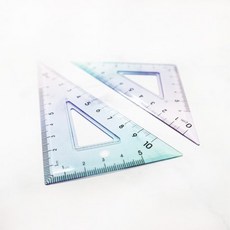 筆樂 TD7191 極光套尺組 直尺 三角板 量角器 學生製圖套尺, 藍色