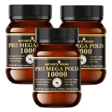 호주 네이쳐스영 프로폴리스 10000mg 함량 10배, 3개, 180정