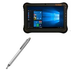 BoxWave MobileDemand xTablet T1500과 호환되는 스타일러스 펜 - 듀얼팁 정전식 스타일러스 파이버 팁 디스크 메탈릭 실버, BoxWave MobileDemand xTablet T