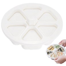 KALOLINNA 주먹밥형 6구멍 삼각 스시형 키트 반점착성 주먹밥 달인 푸시형, 1개