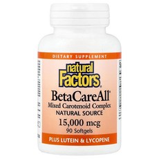 내추럴 펙터스 BetaCareAll 15000mcg 소프트젤 90정, 기본, 1개