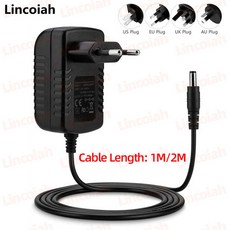 소니 호환 블루 레이 DVD 플레이어용 AC 어댑터 전원 공급 장치 BDP 시리즈 BDP-S1700 BDP-S3200 BDP-S3500, 1 meter cable, US Plug, 1) US Plug - 1 meter cable