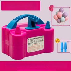 도랑가게 풍선바람넣는기계 기계 공기 공기주입기, 1개, 업그레이드 세트 1 마카롱 15개 포함