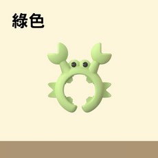 耐高溫防燙鍋鏟架 廚房多功能鍋鏟架, 1個, 小螃蟹耐高溫防燙鍋鏟架 綠色