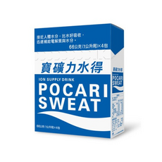 寶礦力水得 Pocari Sweat 粉末 電解質補充 (66公克 X 4包), 264g, 1套