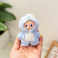 더몬스터즈 4세대 내마음속의 비밀번호 10cm 인형호환 인형옷 미니몬스터 인형옷 형옷만 인형불포함, 펭귄 점프수트, 1개