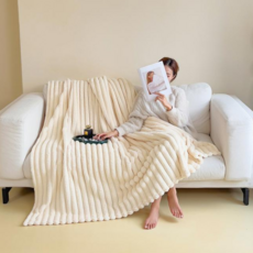 플리앤 보들촉감 극세사 도톰담요 사계절용