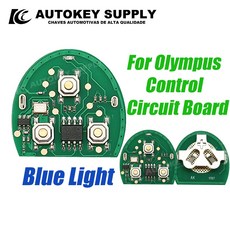 Autokeysupply AKBPCP079 제어 OLI/ 올림푸스를 위한 완전한 자동차 키 001 파란색 빨간색 빛, 05 Blue Light, 04 15PCS