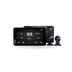 AKEEYO AIO-6 LTE 智慧型機車Carplay行車記錄器 (含前後鏡頭 固定支架 U3 64G記憶卡), 黑, AIO-6 LTE-2