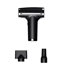 홈피쉬 4 in 1 무선 헤어 드라이어 휴대용 USB 충전식 음이온 블로우 전기 에어 더스터 블로워, 01 Black