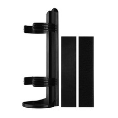 車用滅火器固定支架掛架，汽車副駕後車箱免釘魔鬼氈黏貼防滾收納架, 1個, 固定架(附魔鬼氈x2), Black