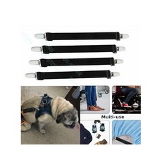 4PCS 향상된 조절 탄성 부츠 클립 스트랩 바지 등자 다리 바지를 고정, 01, 01 4PCS