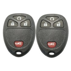 키리스 엔트리 원격 차량 키 포브 쉘 케이스 장착 GM Chevrolet Chevy Buick 4 버튼 교체 패드키 2개