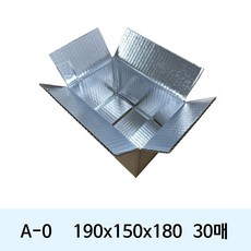 [세화박스] 종이 보냉 택배박스, 브라운, 30개