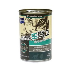 테비토퍼 먹고먹고 또먹고 고양이캔 생선, 12개, 헤어볼, 400g