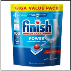 finish 亮碟 全效合一洗碗塊100顆 (洗碗錠/洗碗球/洗碗機錠 ), 1個, ( 洗碗塊100顆 )