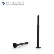 【銳禾】工廠直營 M2.5x37 鍍黑鋅 I頭 十字槽 機械牙 特殊螺絲 IAM025370-CL1B, 1個