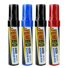 미니플 점보 컬러 마카펜 16mm 세트, 4개, 혼합색상