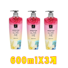 퍼퓸 러브미 컨디셔너 사랑스럽고달콤한, 600ml, 3개