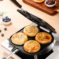 계란빵 프라이팬 팬케이크 계란 원형 논스틱 디저트 양면 에그 프라이팬, A. 휠 케이크 곰팡이