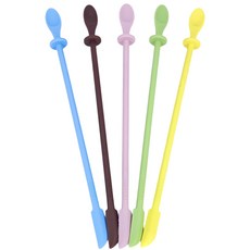 두렙 실리콘 피딩숟가락 크레스티드게코 크레게코 먹이, 핑크