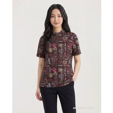 크로커다일레이디 레터링 로고 반집업 티셔츠_CLCMTS223