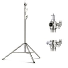 NEEWER 2.8m 14 "~ LED 스테인레스 스틸 라이트 스탠드 스프링 버퍼 내 하중 사진, 1개