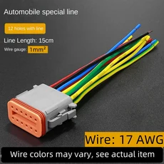 방수 커넥터 키트 도이치 DT 플러그&소켓 자동차 트럭 웨지 락 배선용 포함 오토바이 2/4/6/8/12핀