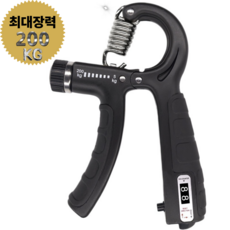 리움온 손 악력기 악력조절 손운동기구, 블랙, 1개