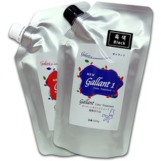 [본코스메틱] 갤런트 웰빙 저자극 오징어먹물 염색약 1세트, 흑색(Black), 1개