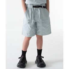 MUSINSA STANDARD KIDS 시티 레저 CN 벨티드 유틸리티 쇼츠 [클라우디 블루] 416976