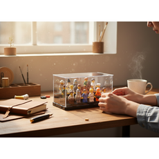 피카스페이스 투명 피규어 진열장 케이스 정리함, 1개