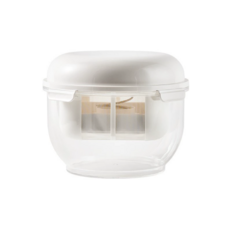 日式大容量酸奶過濾器 乳清分離器 自製希臘優格瀝水器 蔬果濾水碗，輕鬆製作濃郁健康優格, 白色, 1個, 3L