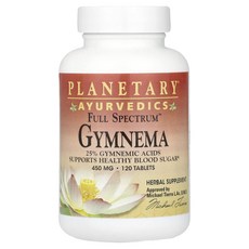Planetary Herbals Ayurvedics Full Spectrum 김네마 450mg 120정, PlanetaryHerbalsAyurvedicsFull, 1개