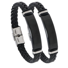 1+1 루리온 정전기 방지 팔찌 밴드 완화 제거, 블랙+블랙, 1개