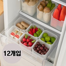 냉장고 도어포켓 다용도 수납 정리 트레이 12P, 1개