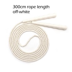 NEVERTOOLATE 17CM 핸들 240 260 300 360 CM 길이 성인용 비즈, WHITE 300cm