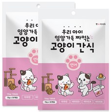 비타츄 짜먹는 고양이 간식, 연어, 15g, 60개