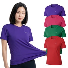 모렉스 여성 라운드 반팔 티셔츠 여름 쿨링 데일리 기본티 상의
