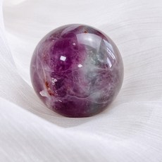 мσσи_нασ 藍73 紫螢石 螢石球 6cm 蒲葡色 深川鼠渲染 帶彩虹光 甜點碗 冰品碗, 1個